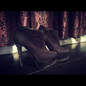 Sexy Studded Black Heels/Booties